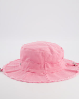 Jacquemus Pink Le Bob Artichaut Bucket Hat with Adjustable Drawstring