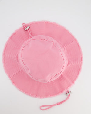 Jacquemus Pink Le Bob Artichaut Bucket Hat with Adjustable Drawstring