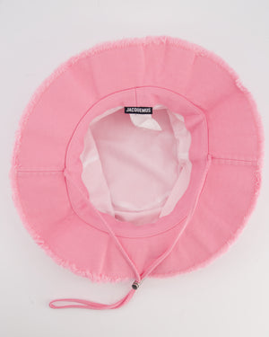 Jacquemus Pink Le Bob Artichaut Bucket Hat with Adjustable Drawstring