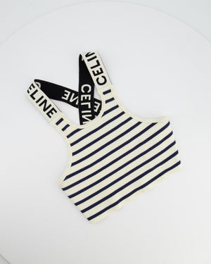 Celine Striped Knit Top Size Medium (UK 10)