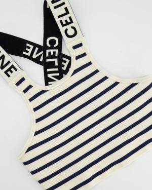 Celine Striped Knit Top Size Medium (UK 10)