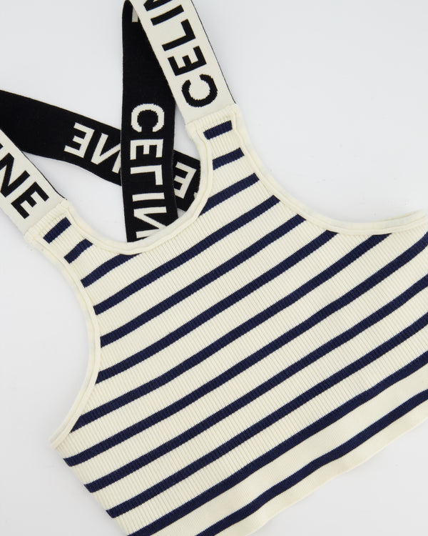 Celine Striped Knit Top Size Medium (UK 10)