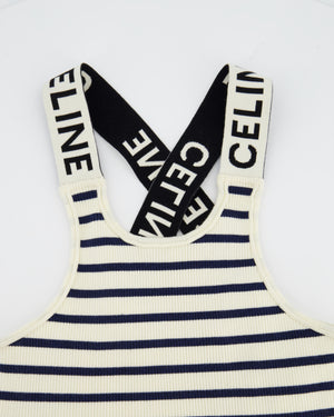 Celine Striped Knit Top Size Medium (UK 10)