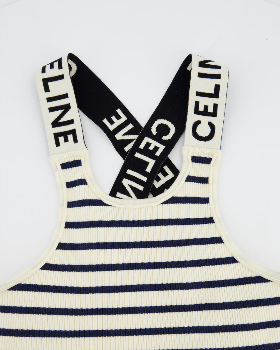 Celine Striped Knit Top Size Medium (UK 10)