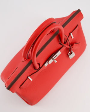 Hermès Birkin 30 Retourne Bag in Rouge De Coeur Togo Leather with Palladium Hardware