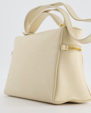 Loro Piana Extra Pocket L27 Bag in Beige Leather with Gold Hardware