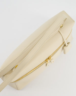 Loro Piana Extra Pocket L27 Bag in Beige Leather with Gold Hardware