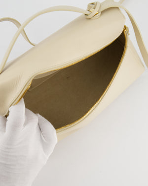 Loro Piana Extra Pocket L27 Bag in Beige Leather with Gold Hardware