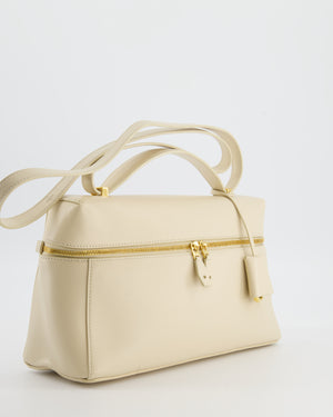 Loro Piana Extra Pocket L27 Bag in Beige Leather with Gold Hardware