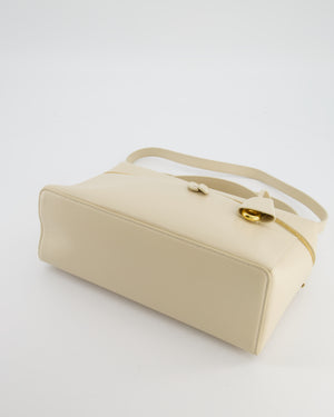 Loro Piana Extra Pocket L27 Bag in Beige Leather with Gold Hardware
