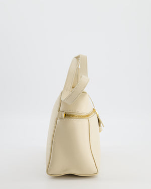 Loro Piana Extra Pocket L27 Bag in Beige Leather with Gold Hardware