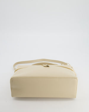 Loro Piana Extra Pocket L27 Bag in Beige Leather with Gold Hardware