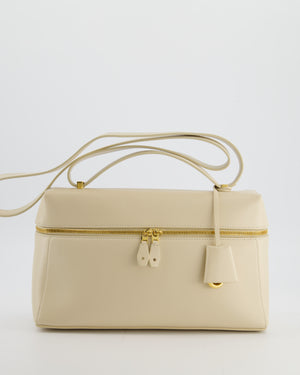 Loro Piana Extra Pocket L27 Bag in Beige Leather with Gold Hardware