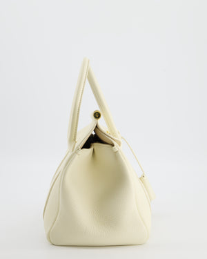 Loro Piana Cream Leather Loom Bag L25 with Gold Hardware RRP £3,585