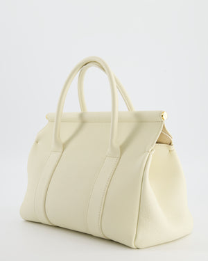 Loro Piana Cream Leather Loom Bag L25 with Gold Hardware RRP £3,585