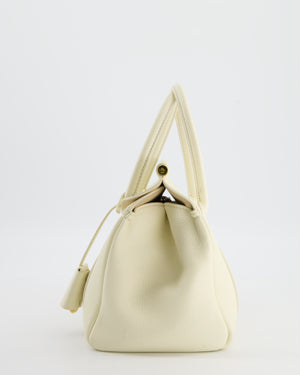 Loro Piana Cream Leather Loom Bag L25 with Gold Hardware RRP £3,585
