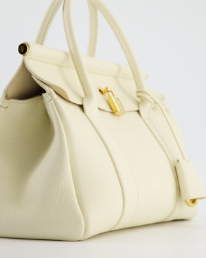 Loro Piana Cream Leather Loom Bag L25 with Gold Hardware RRP £3,585