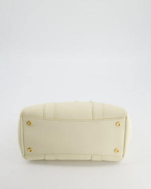 Loro Piana Cream Leather Loom Bag L25 with Gold Hardware RRP £3,585