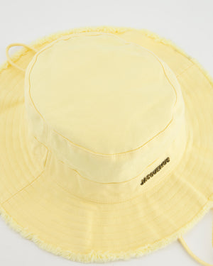 Jacquemus Yellow Le Bob Artichaut Bucket Hat with Adjustable Drawstring