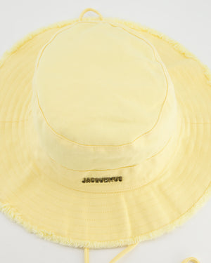 Jacquemus Yellow Le Bob Artichaut Bucket Hat with Adjustable Drawstring