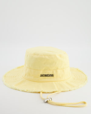 Jacquemus Yellow Le Bob Artichaut Bucket Hat with Adjustable Drawstring