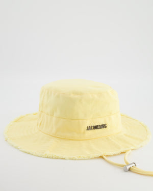 Jacquemus Yellow Le Bob Artichaut Bucket Hat with Adjustable Drawstring