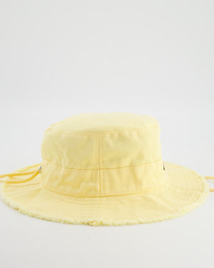Jacquemus Yellow Le Bob Artichaut Bucket Hat with Adjustable Drawstring
