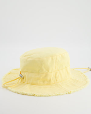 Jacquemus Yellow Le Bob Artichaut Bucket Hat with Adjustable Drawstring