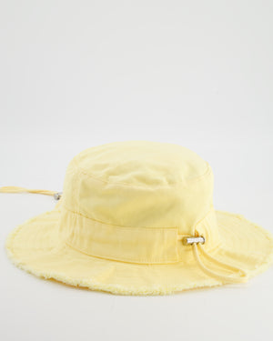 Jacquemus Yellow Le Bob Artichaut Bucket Hat with Adjustable Drawstring