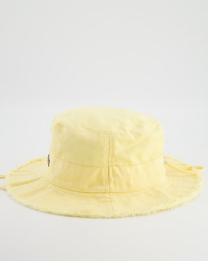 Jacquemus Yellow Le Bob Artichaut Bucket Hat with Adjustable Drawstring
