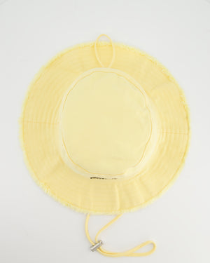 Jacquemus Yellow Le Bob Artichaut Bucket Hat with Adjustable Drawstring