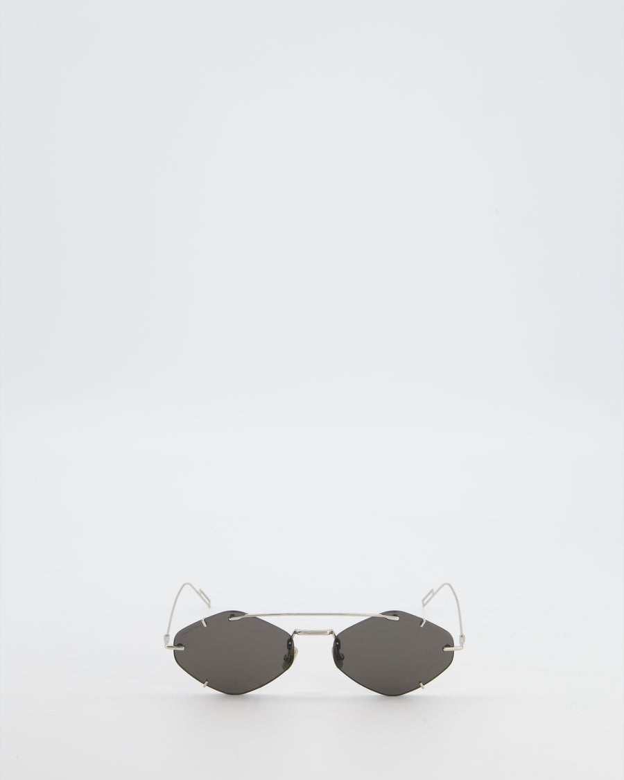 Christian Dior Black DIORINCLUSION Sunglasses with Silver Hardware