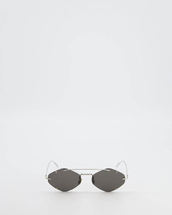 Christian Dior Black DIORINCLUSION Sunglasses with Silver Hardware