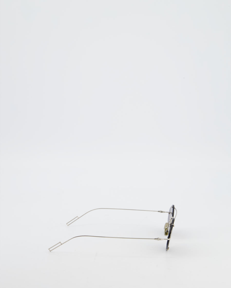 Christian Dior Black DIORINCLUSION Sunglasses with Silver Hardware