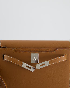 *RARE* Hermès Kelly Depeches 25 Bag in Gold Togo Leather with Palladium Hardware