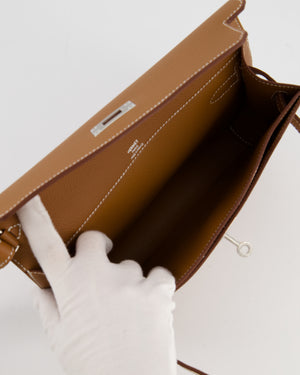 *RARE* Hermès Kelly Depeches 25 Bag in Gold Togo Leather with Palladium Hardware