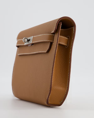*RARE* Hermès Kelly Depeches 25 Bag in Gold Togo Leather with Palladium Hardware