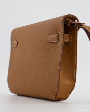 *RARE* Hermès Kelly Depeches 25 Bag in Gold Togo Leather with Palladium Hardware