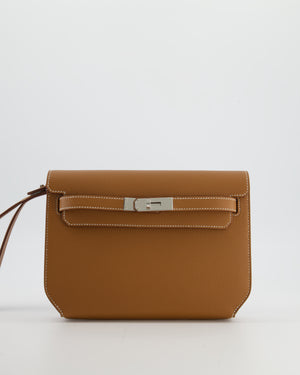 *RARE* Hermès Kelly Depeches 25 Bag in Gold Togo Leather with Palladium Hardware
