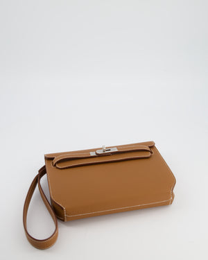 *RARE* Hermès Kelly Depeches 25 Bag in Gold Togo Leather with Palladium Hardware