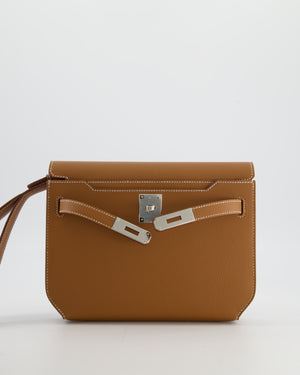 *RARE* Hermès Kelly Depeches 25 Bag in Gold Togo Leather with Palladium Hardware