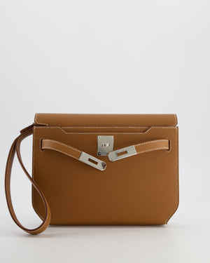 *RARE* Hermès Kelly Depeches 25 Bag in Gold Togo Leather with Palladium Hardware