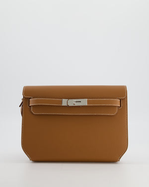 *RARE* Hermès Kelly Depeches 25 Bag in Gold Togo Leather with Palladium Hardware
