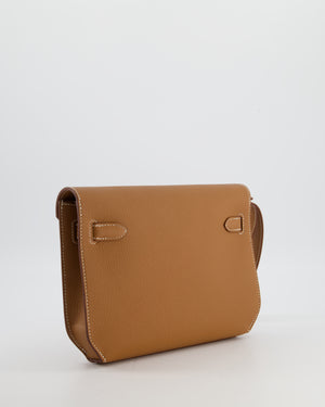 *RARE* Hermès Kelly Depeches 25 Bag in Gold Togo Leather with Palladium Hardware