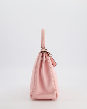 Hermès Kelly 25 Retourne Bag in Rose Sakura Swift Leather with Palladium Hardware