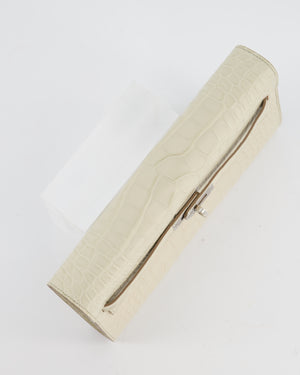 Hermès Kelly To Go Bag in Beton Alligator Mississippiensis Leather with Palladium Hardware