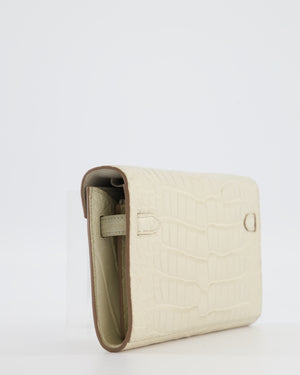 Hermès Kelly To Go Bag in Beton Alligator Mississippiensis Leather with Palladium Hardware