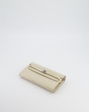 Hermès Kelly To Go Bag in Beton Alligator Mississippiensis Leather with Palladium Hardware