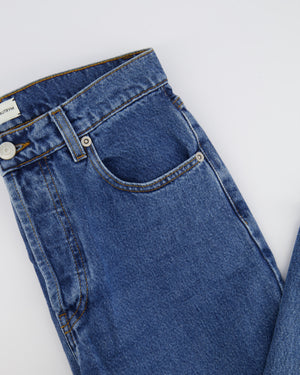 Magda Butrym Blue Denim Straight-Leg Jeans Size FR 36 (UK 8)