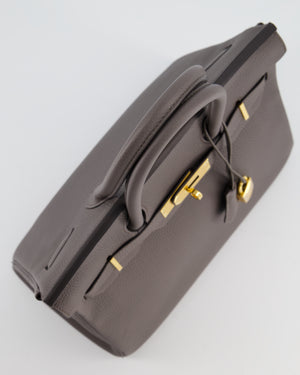 *HOT* Hermes Birkin 30cm Bag in Gris Etain Togo Leather with Gold Hardware